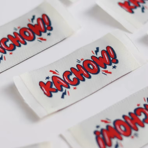 Etiqueta de logotipo más vendida Trenza Logotipo impreso personalizado Etiqueta de trenza de lujo Etiqueta de trenza de ropa - Product Image 1