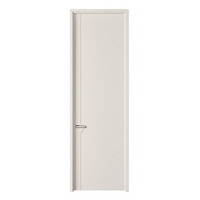 Nouvelle porte intérieure pré-montée en bois massif MDF avec isolation acoustique, design moderne, finition mélaminée, pour chambre à coucher