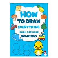 Libros de Dibujo Paso a Paso para Niños, Libros de Tutoriales de Dibujo con Figuras Simples, Cuadernos para Colorear y Dibujar, Libro de Actividades para Aprender a Dibujar