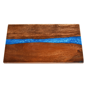 Vente chaude planche à découper en résine écologique bois d'olivier ondulé avec planche à découper en résine et résine époxy - Product Image 3