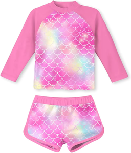 Traje de Baño de 2 Piezas para Niña, Bikini de Verano, Tankini Elástico, Vestido de Baño Infantil para Vacaciones y Surf - Product Image 5