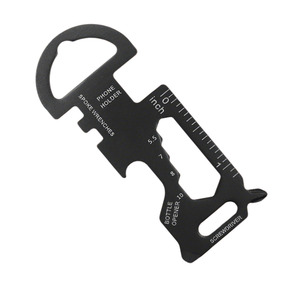 Llavero Multiherramienta Delgado de Acero Inoxidable con Forma de Llave, Herramienta de Bolsillo EDC, Abrebotellas, Destornillador, Compacto para Uso Diario - Product Image 1
