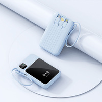 Power Bank Magnetik Plastik 10000mAh Ringkas Portabel Pengisian Cepat 22.5W