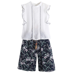 Ensembles de vêtements pour enfants, costumes pantalon style chinois pour filles, vente en gros - Product Image 1