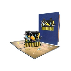 Father's Day 3D Pop up Folding Greeting Cards-High End Holiday Wishes Handmade Multicolor 15x20cm Customized Art & Collectible