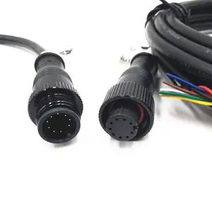 ip68 ip67 waterproof cable 8 pin circular waterproof female to male m12 sensor cable connector with shield m12 waterproof cable