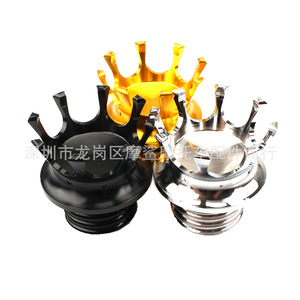 ฝาถังน้ำมันรถจักรยานยนต์ mochark สีดำเงินชุบทอง1200สำหรับการเดินทางฮาร์เลย์ XL883หางนิ่ม - Product Image 1