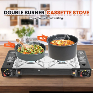 Réchaud à gaz <span class=keywords><strong>portable</strong></span> à double brûleur, réchaud à gaz <span class=keywords><strong>portable</strong></span> pour le <span class=keywords><strong>camping</strong></span> en plein air, brûleurs doubles au gaz butane pour le <span class=keywords><strong>camping</strong></span> - Product Image 4