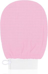 Logo personnalisé mitaines exfoliantes gommage du corps noir mitaines exfoliantes pour le corps dissolvant de peau morte douche gommage du corps - Product Image 6