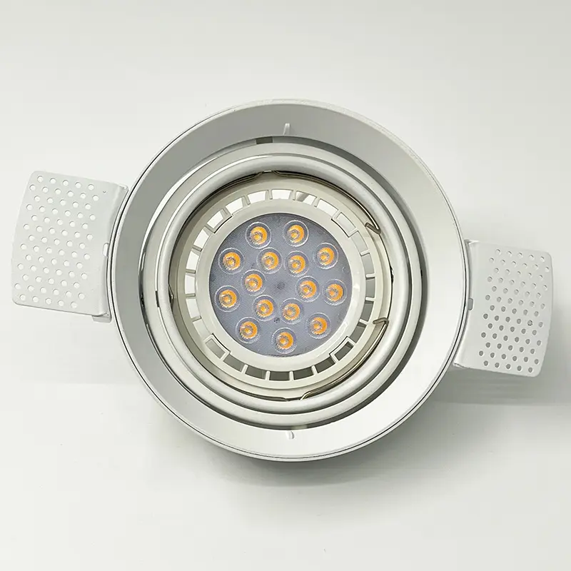 Solução de luz embutida LED Trimless moderna downlight 24 cor branca ajustável LED downlight 50w spotlight LED