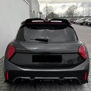 Mini becquet arrière noir piano texture fibre de carbone pour Cooper S JCW J01 F65 F66 Ducktail Trunk Lip - Product Image 2