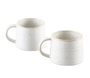 Stone器杯子简单杯子斑点陶瓷咖啡杯杯子大容量女性家庭办公室水杯