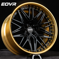 Rines EVOR de 17-22 Pulgadas en Negro Brillante y Gris Metálico, Aleación de Aluminio Forjado por Flujo, 5x112 PCD para Volkswagen y Audi, Nuevos
