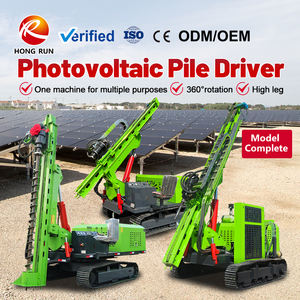 Mạnh mẽ Crawler năng lượng mặt trời đống điều khiển máy khoan thủy lực vít đống máy cho mặt đất gắn quang điện nhà máy điện - Product Image 2