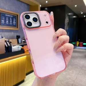 <span class=keywords><strong>Coque</strong></span> <span class=keywords><strong>de</strong></span> protection souple et colorée en TPU bicolore anti-choc pour iPhone 17 Pro Max – Vente en gros usine BAILI - Product Image 4