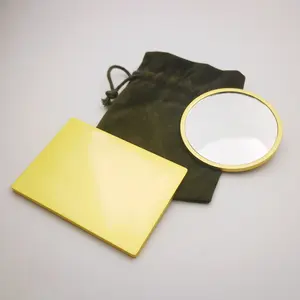 Can Custom Logo High Quality Hand Compact Mirror Pocket Mirror Makeup Mirror Cosmetic Metal