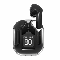 Vente en gros TWS sans fil à faible latence écran LED Gamer Écouteurs Audionic Mini Auriculares TWS Y80 écouteurs transparents
