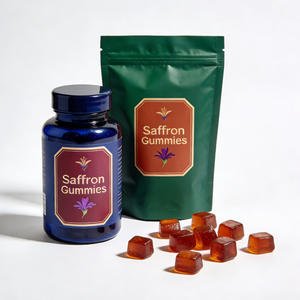 Doğal Safran Jelibonları Vegan GDO'suz Safran Ekstresi Özel Karışımlar Özel Marka Geliştirme ODM OEM KOSHER USDA Sertifikalı - Product Image 4