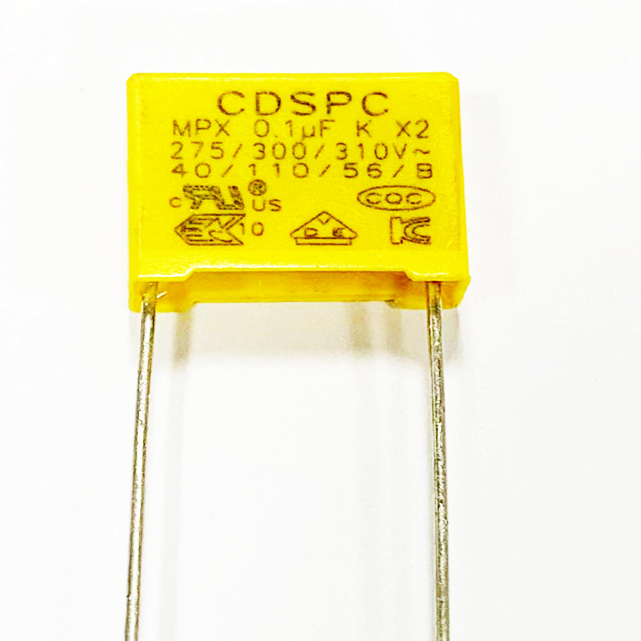 X2コンデンサ0.1uf 104k 275/310Vボックスフィルム安全コンデンサ付き