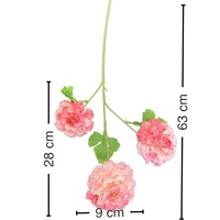 Bunga Peony Buatan 3 Kepala Warna-warni 63cm Bahan Sutra Gaya Modern untuk Dekorasi Pernikahan, Acara, Pesta, dan Rumah - Grosir dari Pabrik