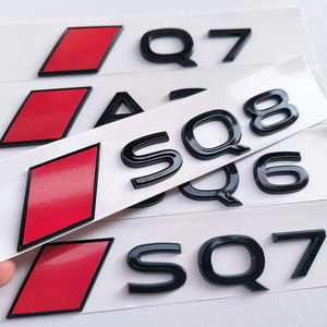 Nuovo Adesivo Decorativo con Logo S Rosso per Modifica del Bagagliaio Posteriore per <span class=keywords><strong>AUDI</strong></span> SQ8 SQ7 SQ6 A3 S3 A5 - Product Image 3