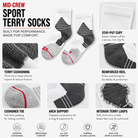 Chaussettes de compression athlétiques avec semelle amortissante et logo personnalisé pour jeunes et enfants, course à pied, entraînement en salle de sport au printemps