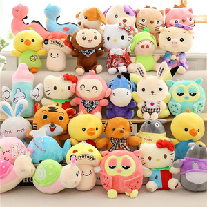 Vente en gros 10-30cm <span class=keywords><strong>pas</strong></span> <span class=keywords><strong>cher</strong></span> Mix Super Soft Cute Funny Claw Crane Machine Doll Plush Stuffed Animal Toys for Claw Machine - Product Image 5