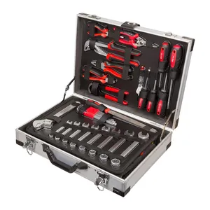 139Pc便携式定制铝制工具盒，用于手动工具电动工具带手柄携带