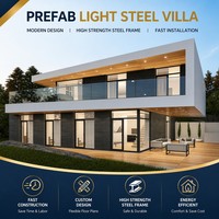 Maison préfabriquée à structure en acier haute résistance, fabricant OEM avec plans de planchers flexibles pour logements modernes