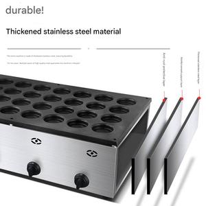Máquina para Hacer Waffles de Gas de Grado Comercial con 32 Orificios para Hacer Pastel de Frijoles Rojos y Panqueques en Forma de Rueda - Product Image 2