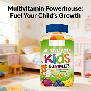 Gummies multivitaminées pour enfants de qualité supérieure avec <span class=keywords><strong>vitamine</strong></span> <span class=keywords><strong>C</strong></span>, <span class=keywords><strong>D3</strong></span> <span class=keywords><strong>et</strong></span> <span class=keywords><strong>zinc</strong></span>, sans sucre, complément alimentaire sain, certifié GMP - Product Image 2