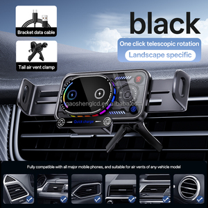 Support magnétique pour voiture pour téléphones pliables, grande taille, charge sans fil rapide, support de ventilation compatible avec les smartphones pliables - Product Image 3