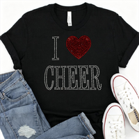 Design personnalisé pour t-shirt avec strass et transfert thermique