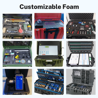 Valise à roulettes résistante aux chocs, personnalisable, en ABS, indice de protection IP67, résistante aux intempéries, sacs à outils rigides, OEM ODM pris en charge, camping, randonnée