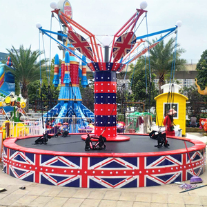 Manège de trampoline rotatif à 6 places pour enfants, style bungee jump, amusant, pour parc d'attractions, à vendre - Product Image 1