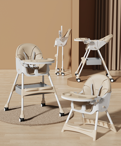 Mesa y Silla <span class=keywords><strong>de</strong></span> Comedor Versátiles para el Hogar, Cochecito <span class=keywords><strong>de</strong></span> Bebé Multifuncional y Compacto, Plegable para un Almacenamiento sin Esfuerzo - Product Image 6