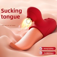 Simulierter Zungen-Stimulator für Weibliche Masturbation, Cunnilingus-Gerät mit Vibration, Wasserdicht IPX6, Dildo für Flirt und Sexspiele
