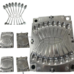 Molde de plástico desechable para cuchara, tenedor, molde de vajilla con buena forma