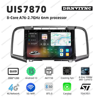 Reproductor de DVD para Auto con Pantalla Táctil Android 2K UIS 7870 para Toyota Venza 2008-2016, Unidad Principal de Autoradio, Navegación GPS, Radio para Auto