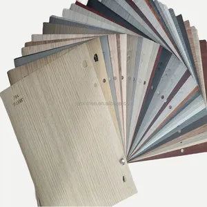 Grey Oak Wood Grain Design PVC Sheet For Vacuum Membrane Press For Furniture Decor PVC Decorative Film Roll