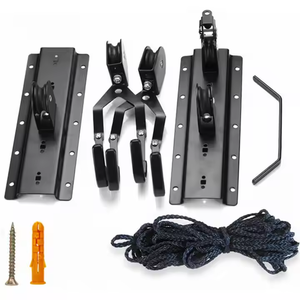 Vente suspendu 2 poulies système <span class=keywords><strong>Garage</strong></span> montage au <span class=keywords><strong>plafond</strong></span> capacité de 120 livres vélo robuste - Product Image 5