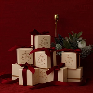 กล่องของชำร่วยงานแต่งงานลายทองหรูหรา กล่องของขวัญขนมขนาดเล็ก พร้อมริบบิ้น สำหรับงานแต่งงาน งานเลี้ยงฉลองทารก งานวันเกิด งานอีเว้นท์ ของชำร่วยวันหยุด - Product Image 3