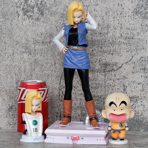โมเดลดราก้อนบอล Z dbz แอนดรอยด์18 Lazuli kuririn ของเล่นงานฝีมือ2023ใหม่ nov 28.5ซม./11นิ้ว - Product Image 2