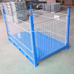 Palette pliable en acier pour bois de chauffage, idéale pour empiler le bois - Product Image 1