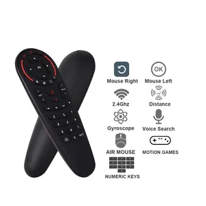 New G30S Air Mouse 2.4G Gyroscope Wireless Air Mouse 33 Keys IR Learning Smart Voice Remote Control Android Box G30-33