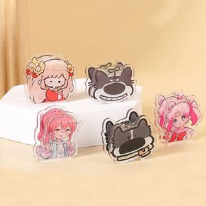 Clips en acrylique personnalisés, mignons, style dessin animé et anime, en PP, pour sublimation, breloques kawaii, papeterie, clips pour notes autocollantes - Product Image 5