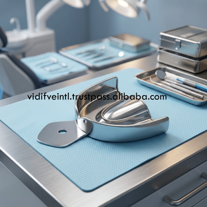 Bandejas de Impresión Dental Superiores Sólidas Grandes de Acero Inoxidable Alemán Manual Ligeras Tamaños Personalizados - Product Image 3