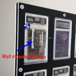 Exhibidor Acrílico Transparente Personalizado SYP con <span class=keywords><strong>9</strong></span> Ranuras, Estuche Magnético para Tarjetas Coleccionables, Diseño de Montaje en Pared, Soporte Acrílico - Product Image 5