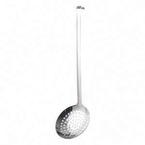 Louche à soupe et à bouillie personnalisée pour la cuisine, à long manche, en acier inoxydable 201, avec crochet, ustensile de cuisson - Product Image 1