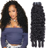 Extensions de cheveux humains bouclés vierges vietnamiens et birmans, cuticules alignées, double épaisseur, pour tissage